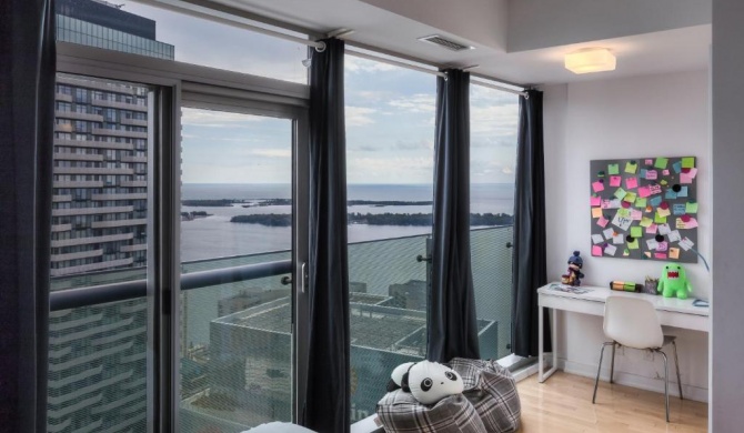 50th+ floor lake view condo beside CN tower